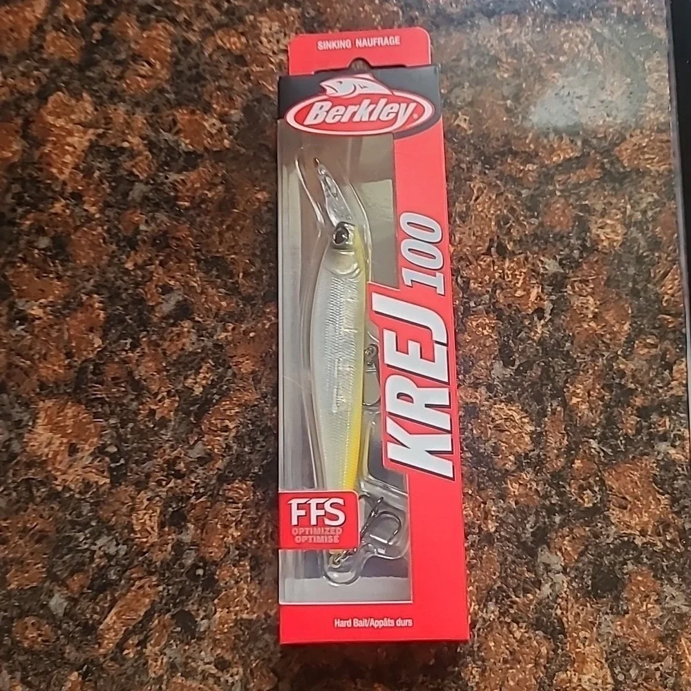 LOT OF 3 Berkley KREJ 100 Jerkbaits Great For Bass!! Livescope‎ Enhanced New!